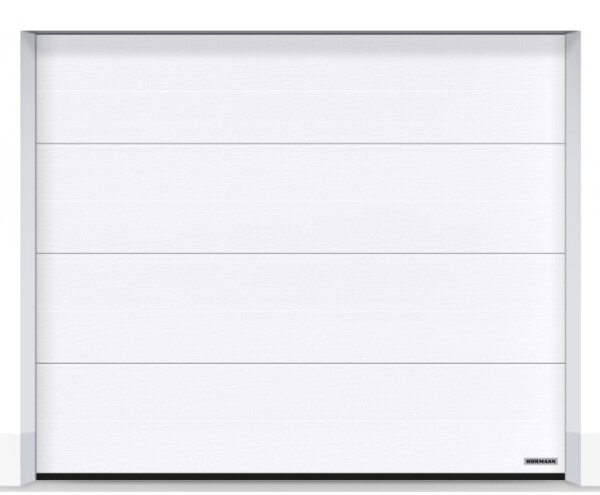 Hörmann Sektionaltor L-Sicke 2500 x 2500 mm mit Garagentorantrieb | Weiß-Matt CH9016 | Antrieb: SupraMatic E