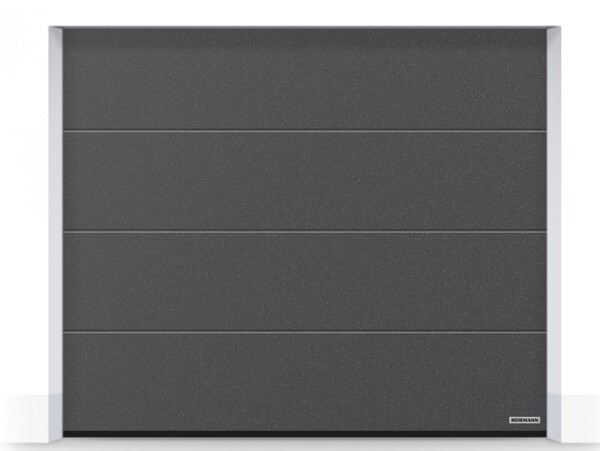 Hörmann Sektionaltor L-Sicke 2750 x 2250 mm mit Garagentorantrieb | Anthrazit-Metallic CH703 | Antrieb: ProMatic