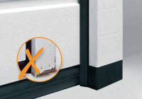 Hörmann Sektionaltor L-Sicke 2500 x 2500 mm mit Garagentorantrieb | Anthrazit-Metallic CH703 | Antrieb: SupraMatic E