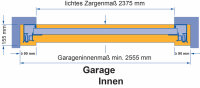Hörmann Sektionaltor L-Sicke 2375 x 2125 mm mit Garagentorantrieb | Anthrazit CH7016 | Antrieb: SupraMatic E
