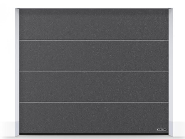 Hörmann Sektionaltor L-Sicke 2500 x 2500 mm mit Garagentorantrieb | Anthrazit-Metallic CH703 | Antrieb: ProMatic