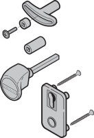 Hörmann Torgriffgarnitur TS 1,5 / 3 mm Kunststoff...