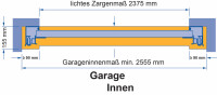 Hörmann Sektionaltor M-Sicke 2375 x 2125 mm mit Garagentorantrieb | Anthrazit (RAL7016) | Antrieb: SupraMatic P
