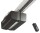 Hörmann Sektionaltor M-Sicke 2500 x 2125 mm mit Garagentorantrieb | Anthrazit-metallic (CH 703) | Antrieb: ProMatic