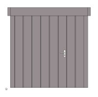 Hörmann Gerätehaus Juno JFD4 graualuminium DIN...