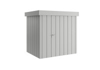 Hörmann Gerätehaus Juno JFD4 graualuminium DIN links