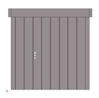Hörmann Gerätehaus Juno JFD4 graualuminium DIN...