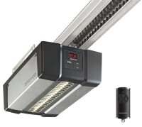 Hörmann Sektionaltor M-Sicke 2750 x 2125 mm mit Garagentorantrieb | Weißaluminium (RAL 9006) | Antrieb: SupraMatic E