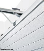 Hörmann Sektionaltor M-Sicke 2500 x 2000 mm mit Garagentorantrieb | Anthrazit-metallic (CH 703) | Antrieb: SupraMatic P