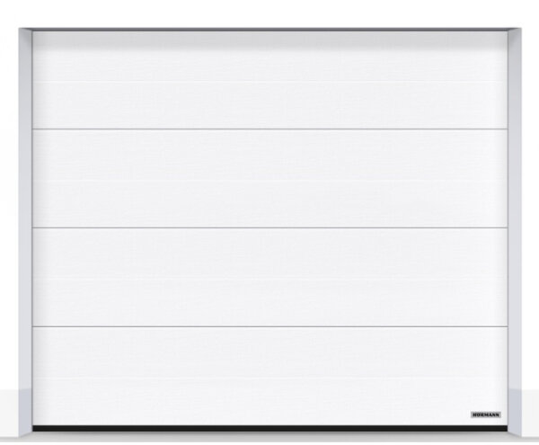 Hörmann Sektionaltor L-Sicke 2500 x 2250 mm mit Garagentorantrieb | Weiß-Matt CH9016 | Antrieb: SupraMatic P